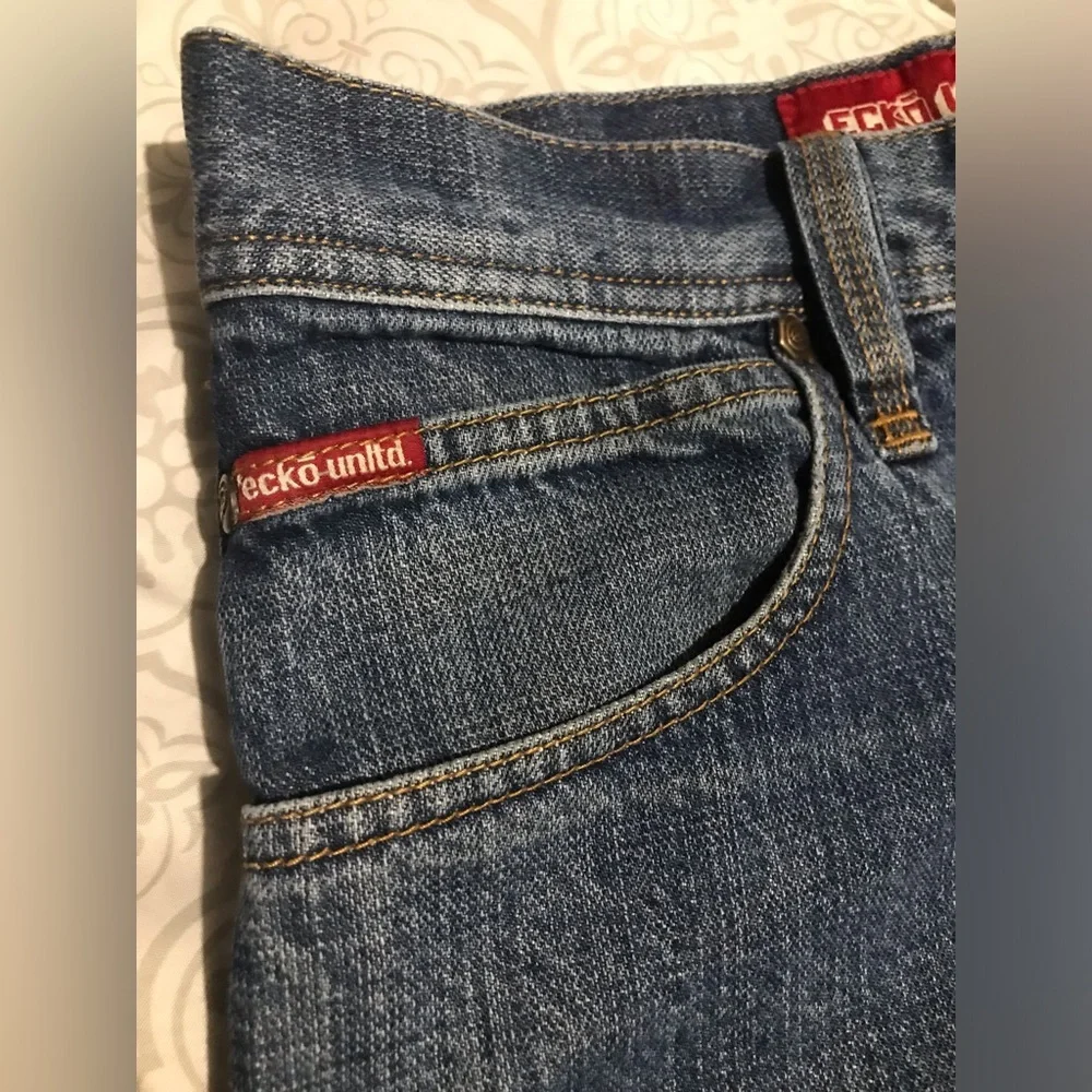 Vintage Y2K ECKO UNLTD. Size 16 Denim Foundry 1972 Boys British Columbia Jeans